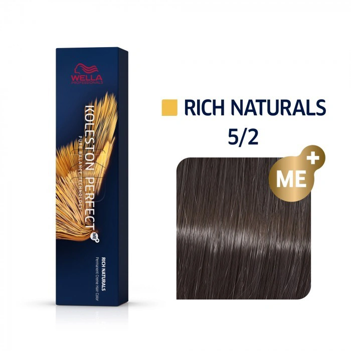 Wella Koleston Perfect Me+ Hajfesték - 5/2 - 60ml - Matt Világosbarna képe 1